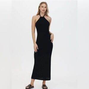 Frye Halter crochet dress 100% cotton